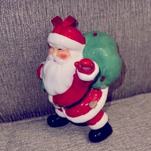Mervyn's Limited Edition Collectible 2004 Porcelain 5" Santa Christmas Ornament